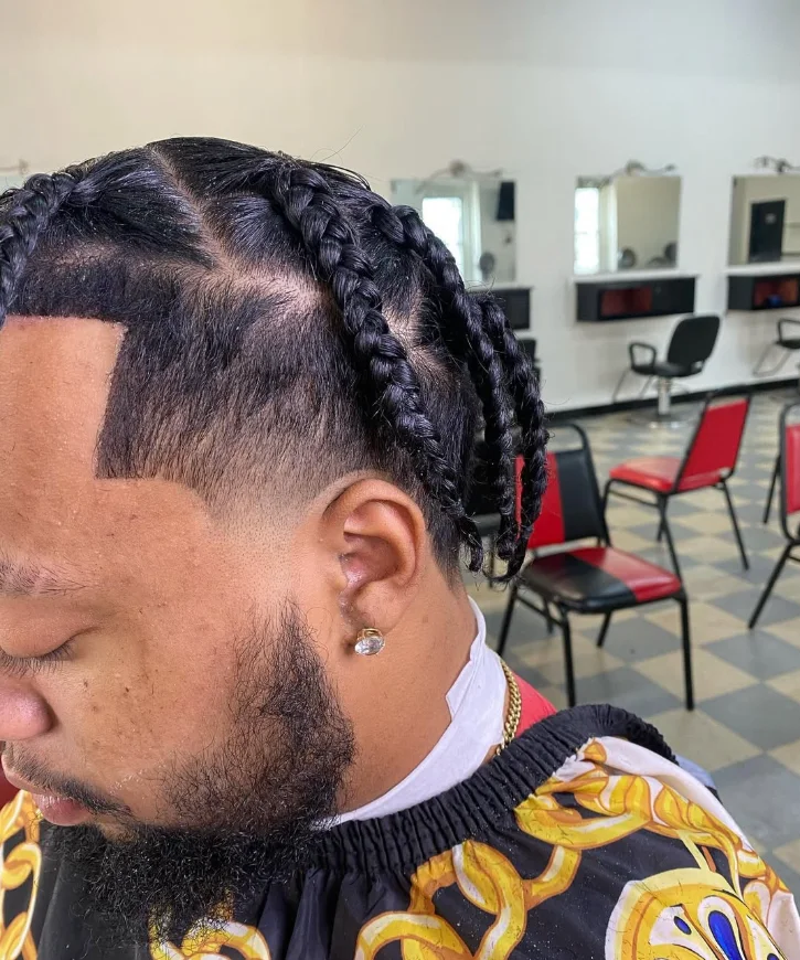 Finished braided style with a clean line-up